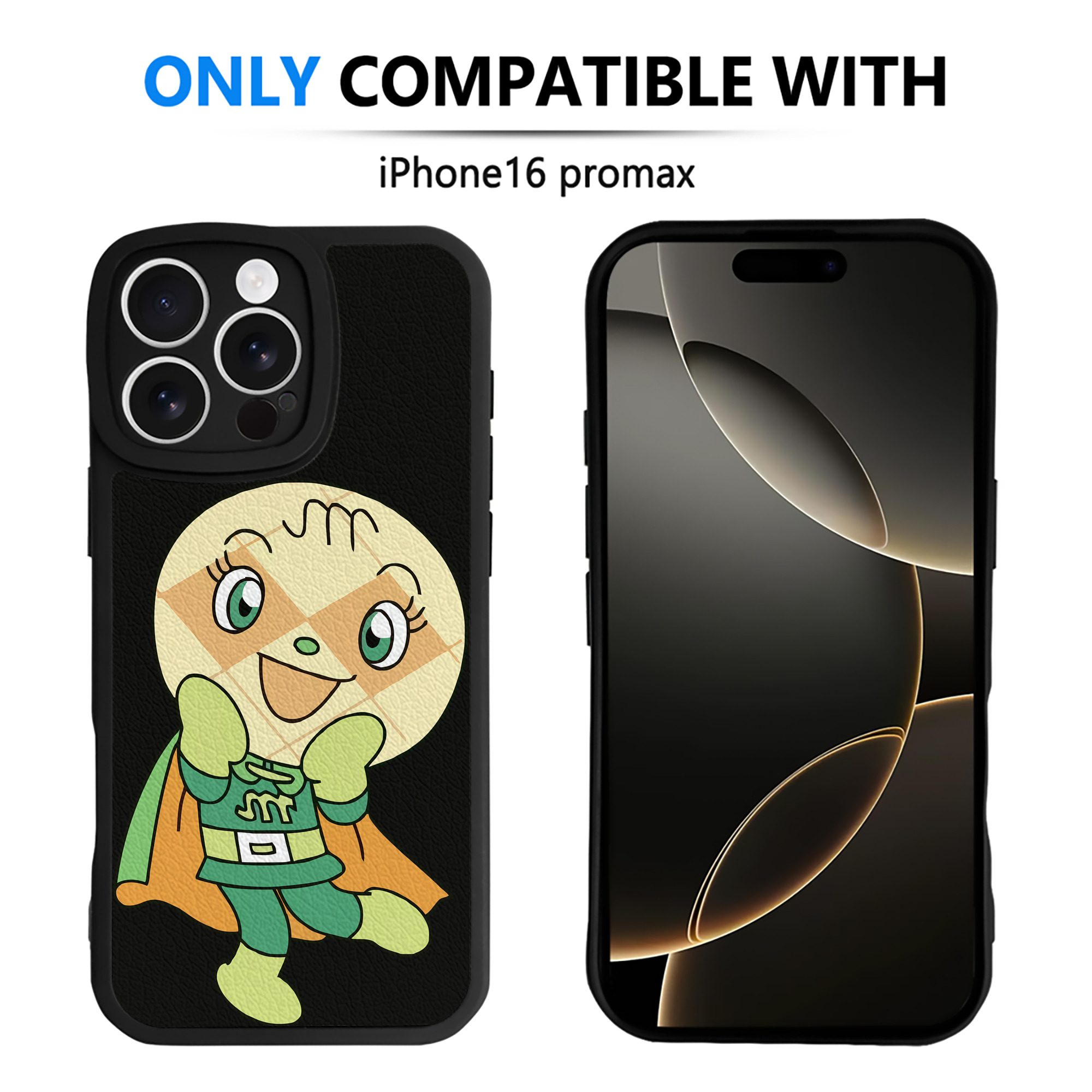 （画像用） アンパンマン Anpanman 【iPhone 16シリーズ対応】シリコンスマホケース（レザー調） 材質：シリコン